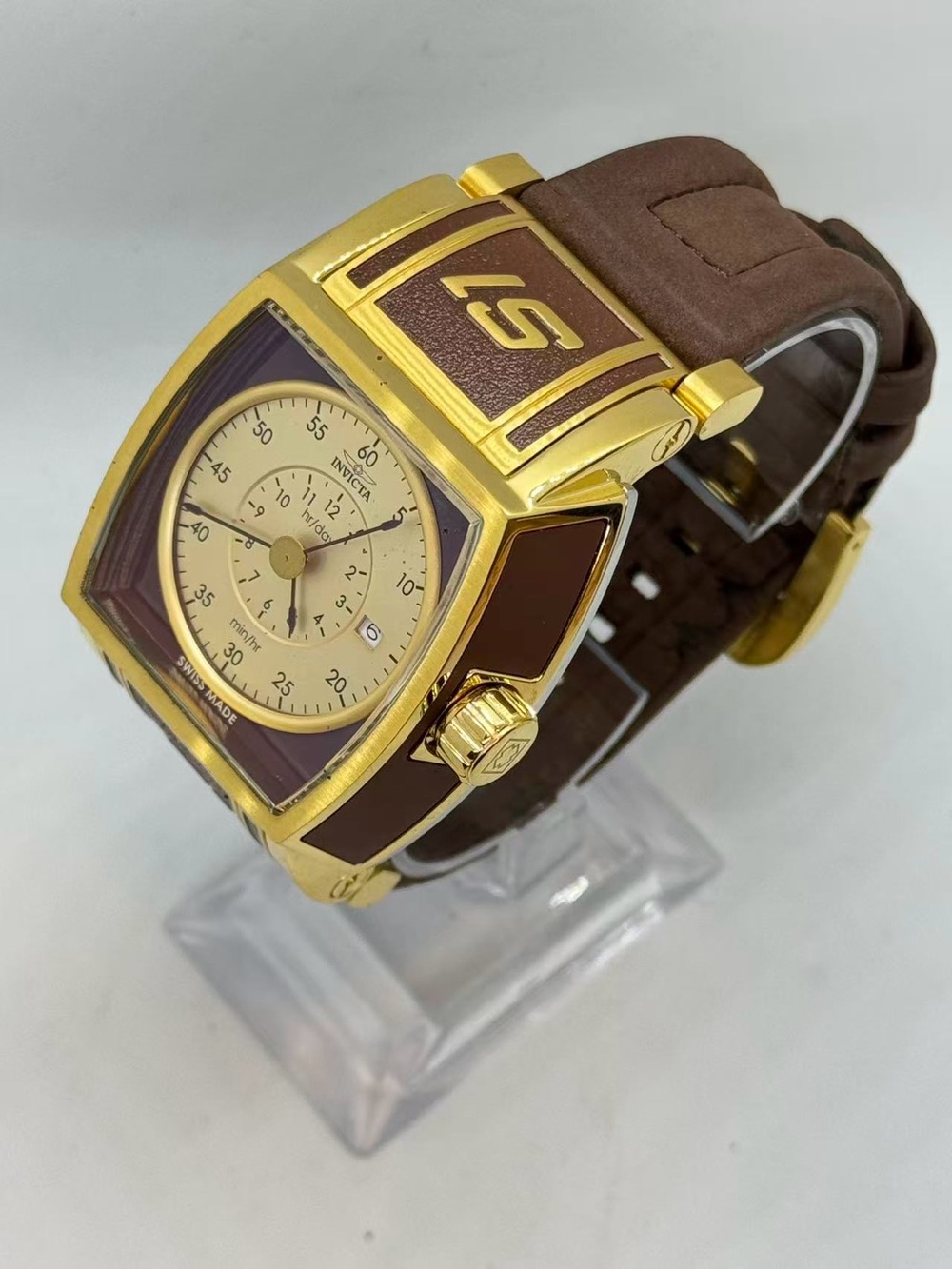 Invicta S1 Rally 12598 Men’s Swiss Made Quartz 41mm Watch New Battery Runs - Picture 3 of 12